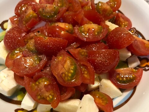 ミニトマトでカプレーゼ